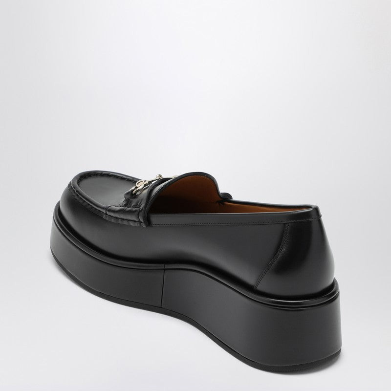 Gucci Black Loafer With Platform And Horsebitt Women - 2