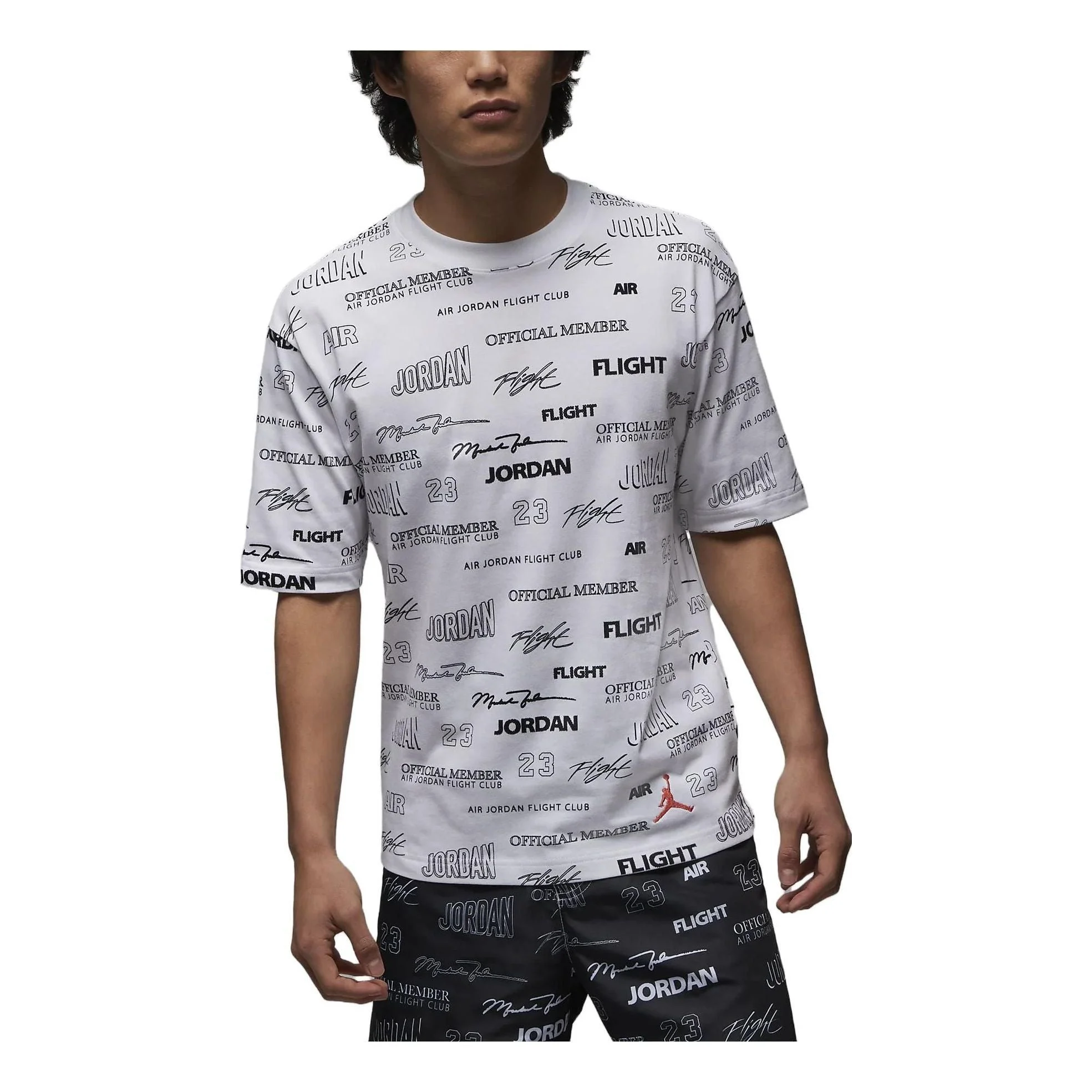 Air Jordan Full Flight MVP Short Sleeve T-Shirts 'White' DX9574-100 - 1