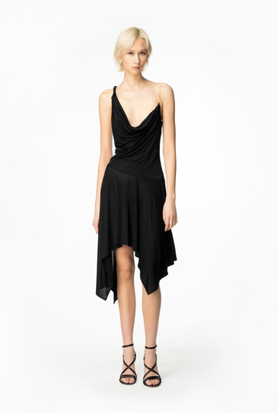 PINKO DRAPED DRESS WITH CHAIN outlook