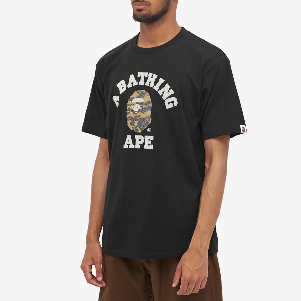 A Bathing Ape Glass Beads 1st Camo College Tee - 3