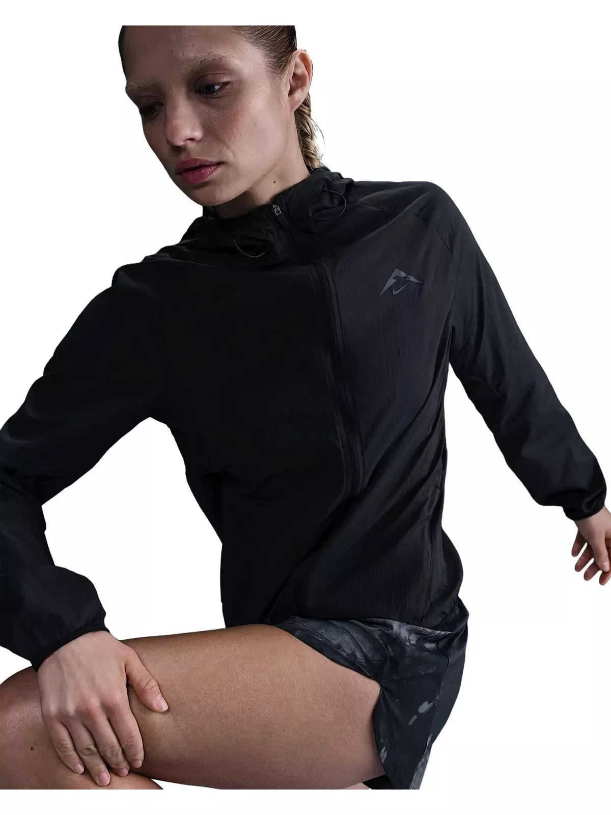 Women's Trail Repel Running Jacket -Black - 3