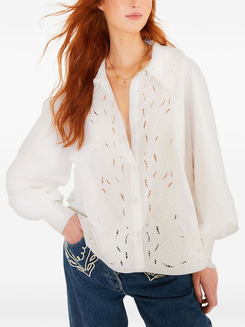 button-fastening blouse 1