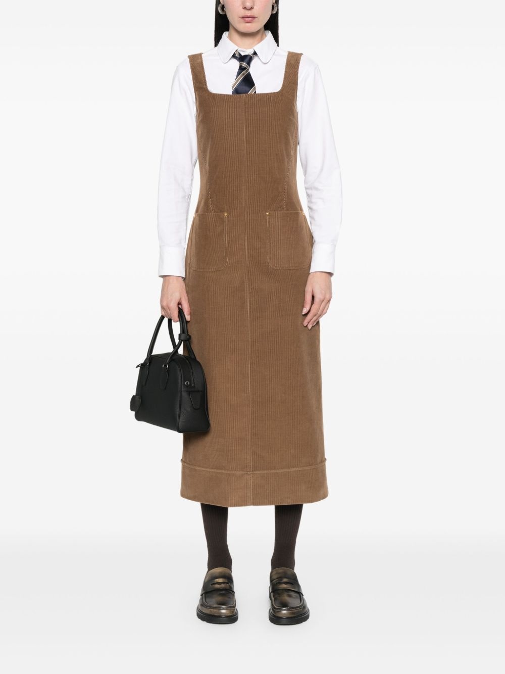 corduroy midi dress - 2