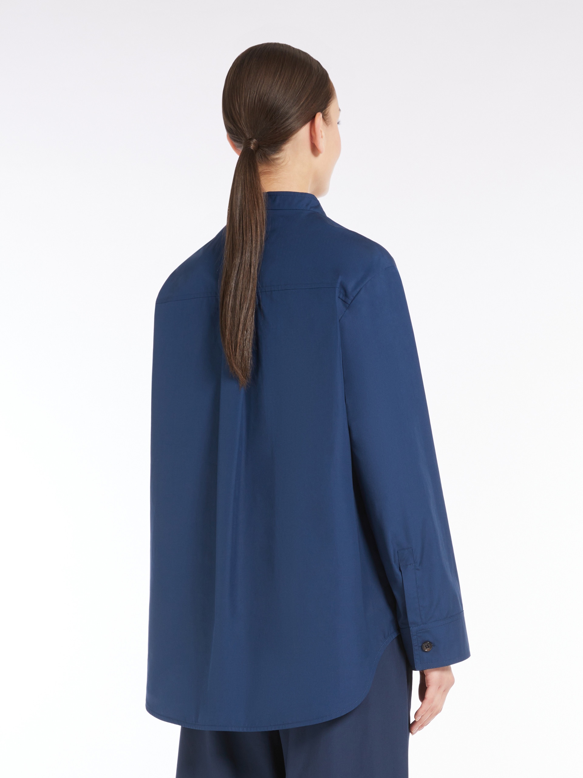 DORIS Cotton Mandarin-neck shirt - 4