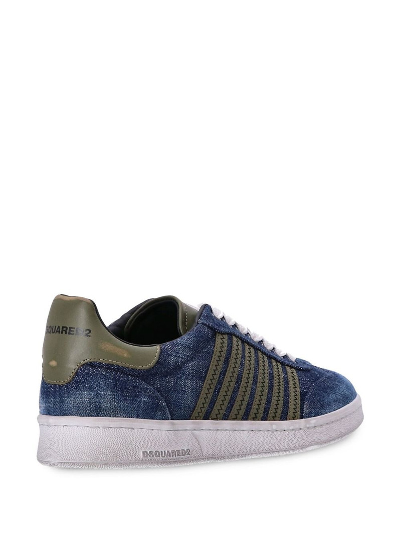denim lace-up sneakers 3