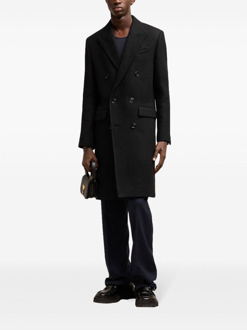 AMI Paris double breasted wool coat outlook