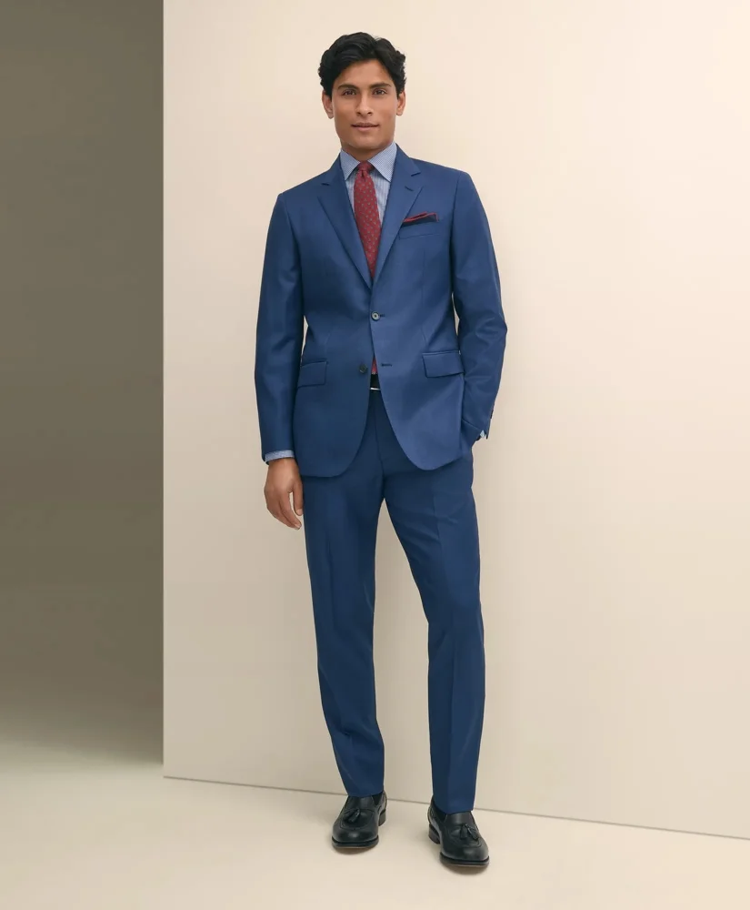 Slim Fit Wool Sharkskin 1818 Suit - 1