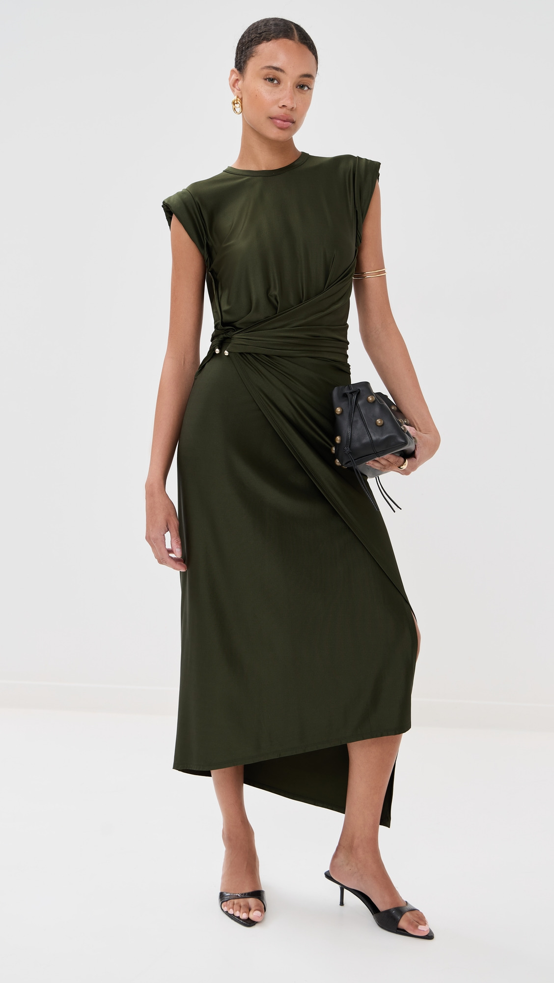 Draped Long Dress - 5