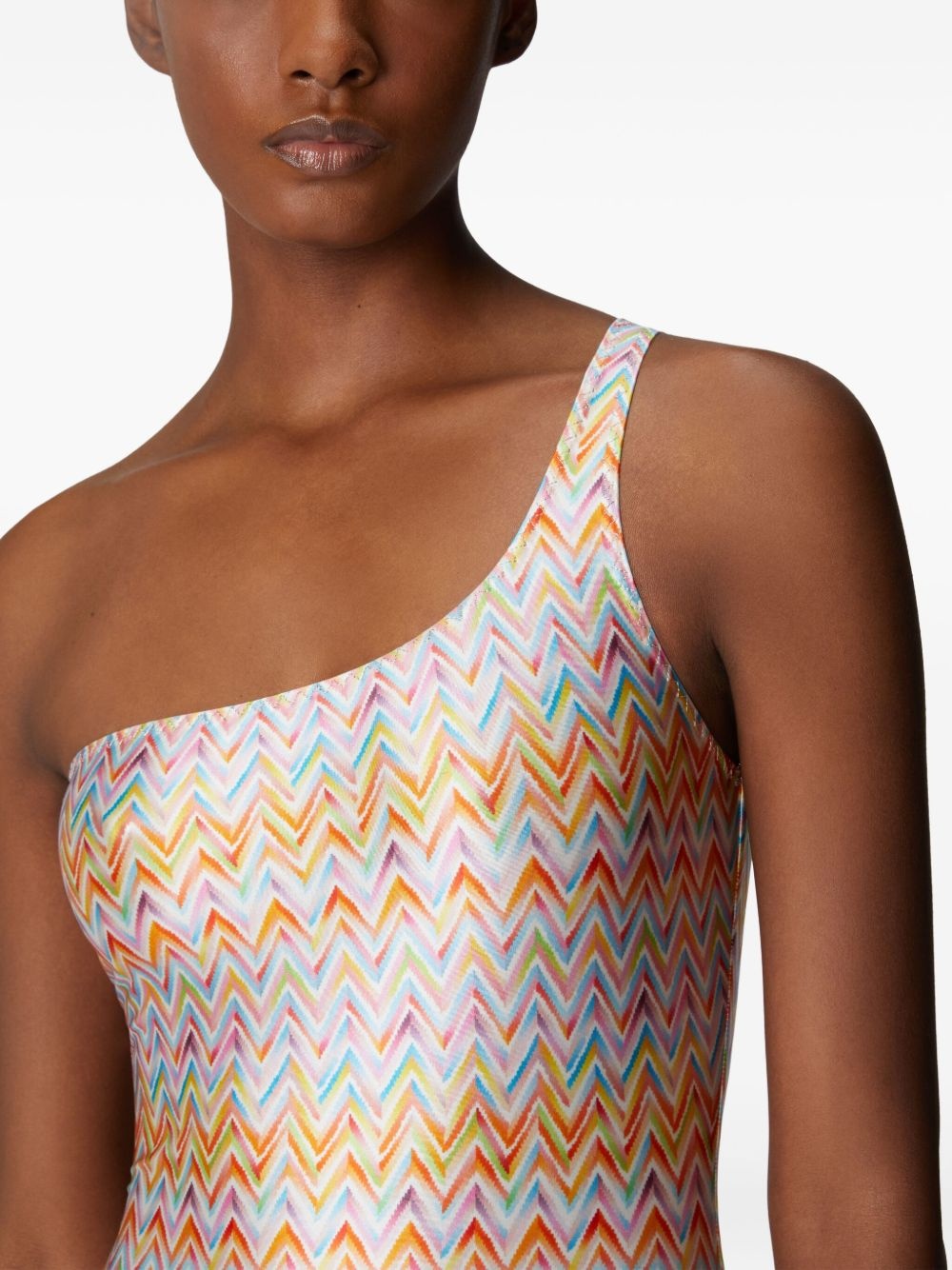 zigzag-pattern swimsuit - 4
