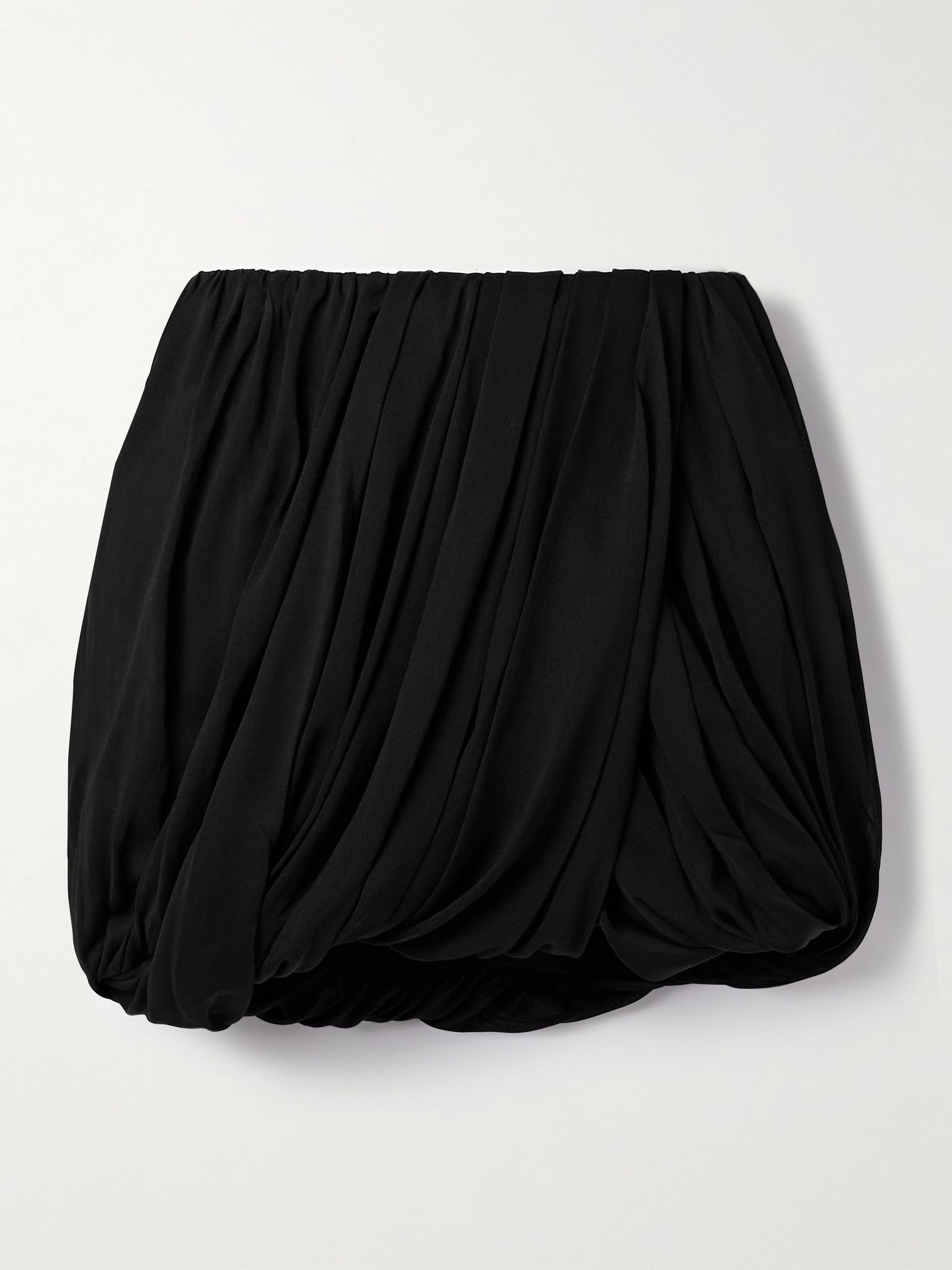 Ambrine draped jersey mini skirt Black - 1