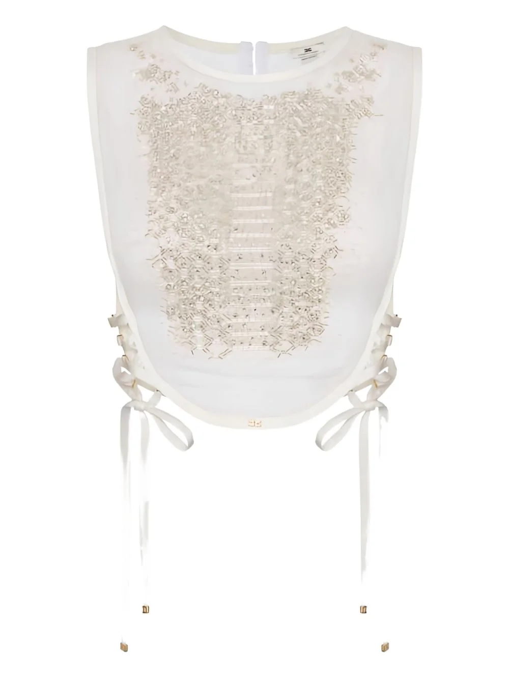 crystal snake organza top - 1