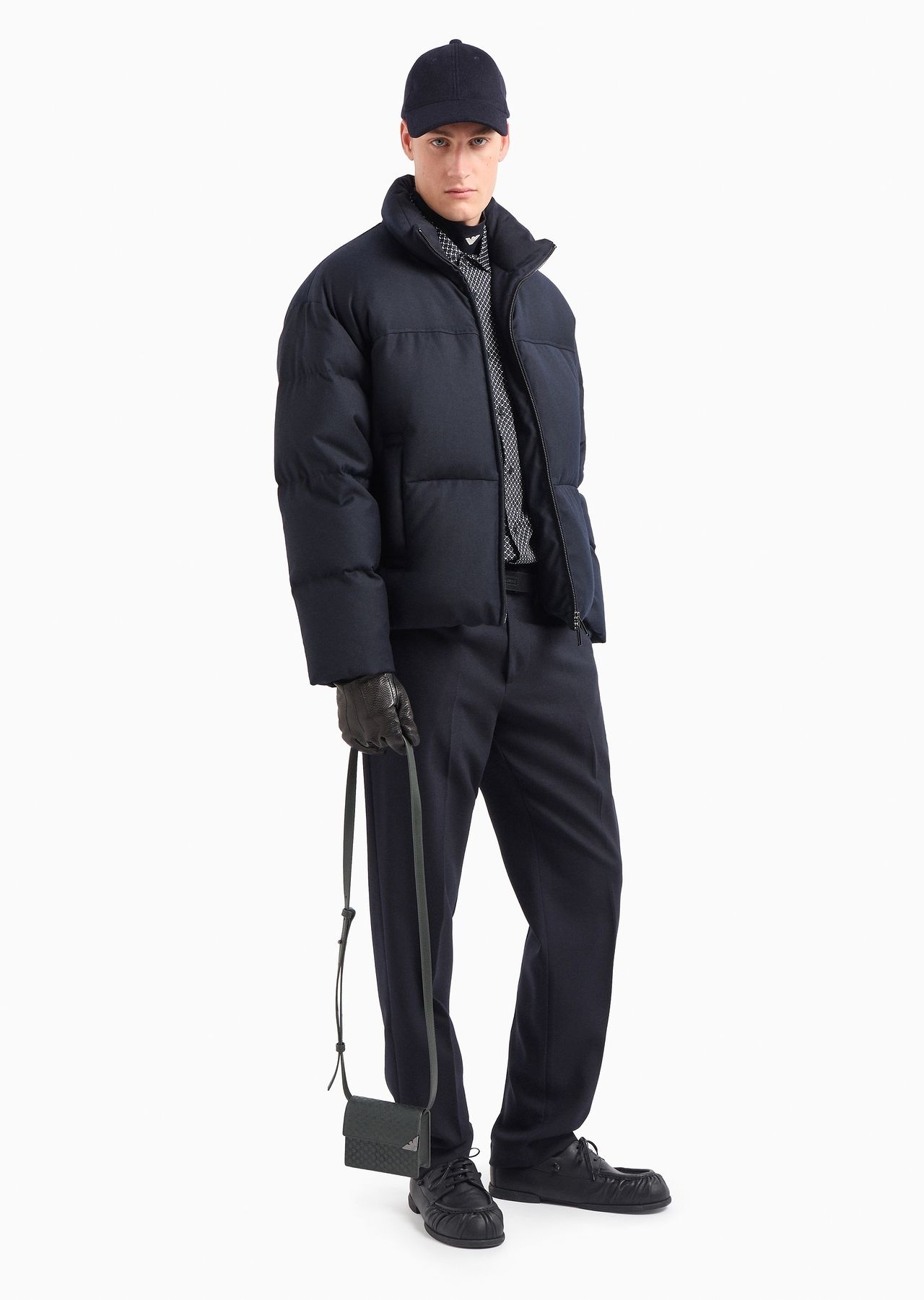 Virgin wool-blend chinos with a trouser crease - 4
