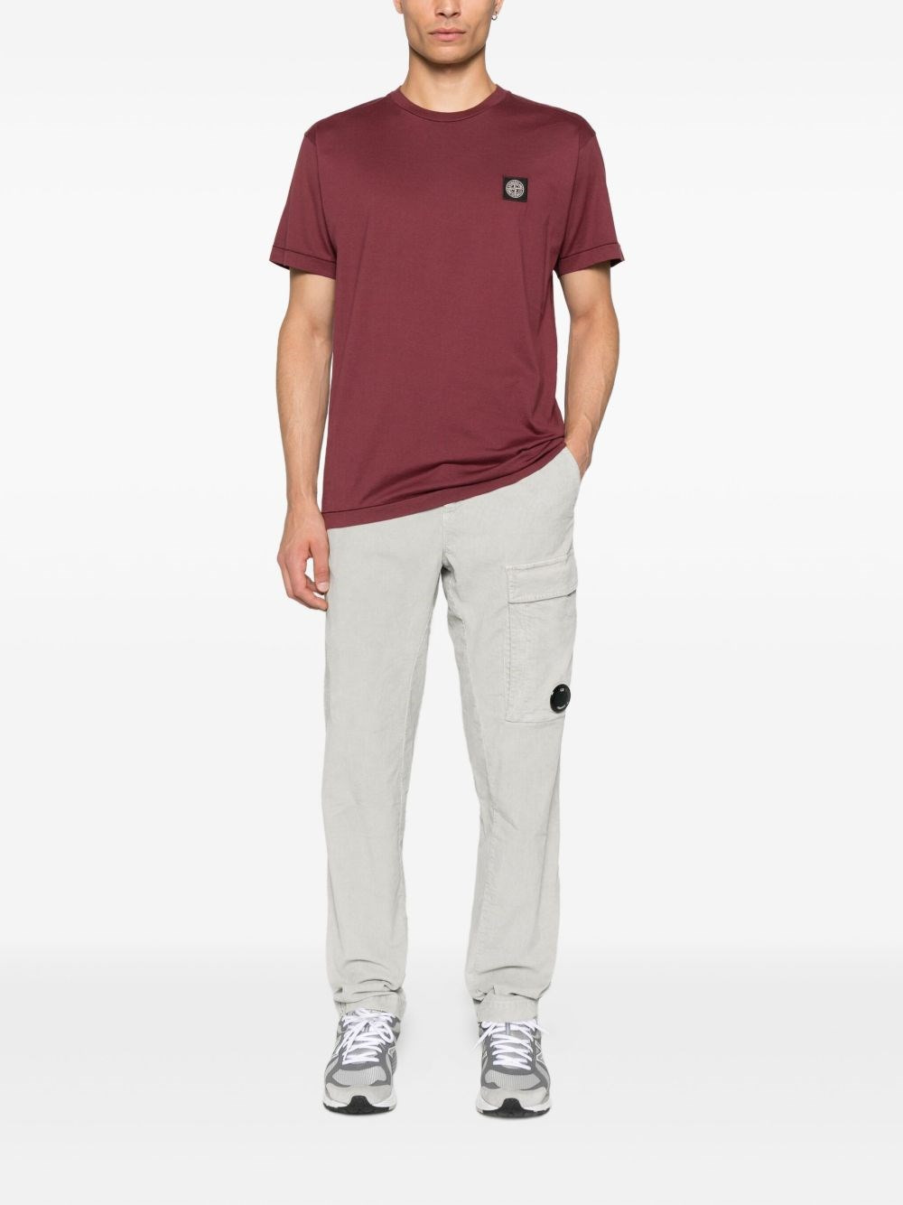 Short sleeves cotton t-shirt with logo - 3