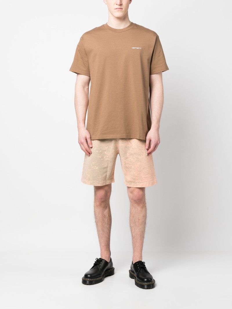 Étude tie-dye print logo shorts outlook