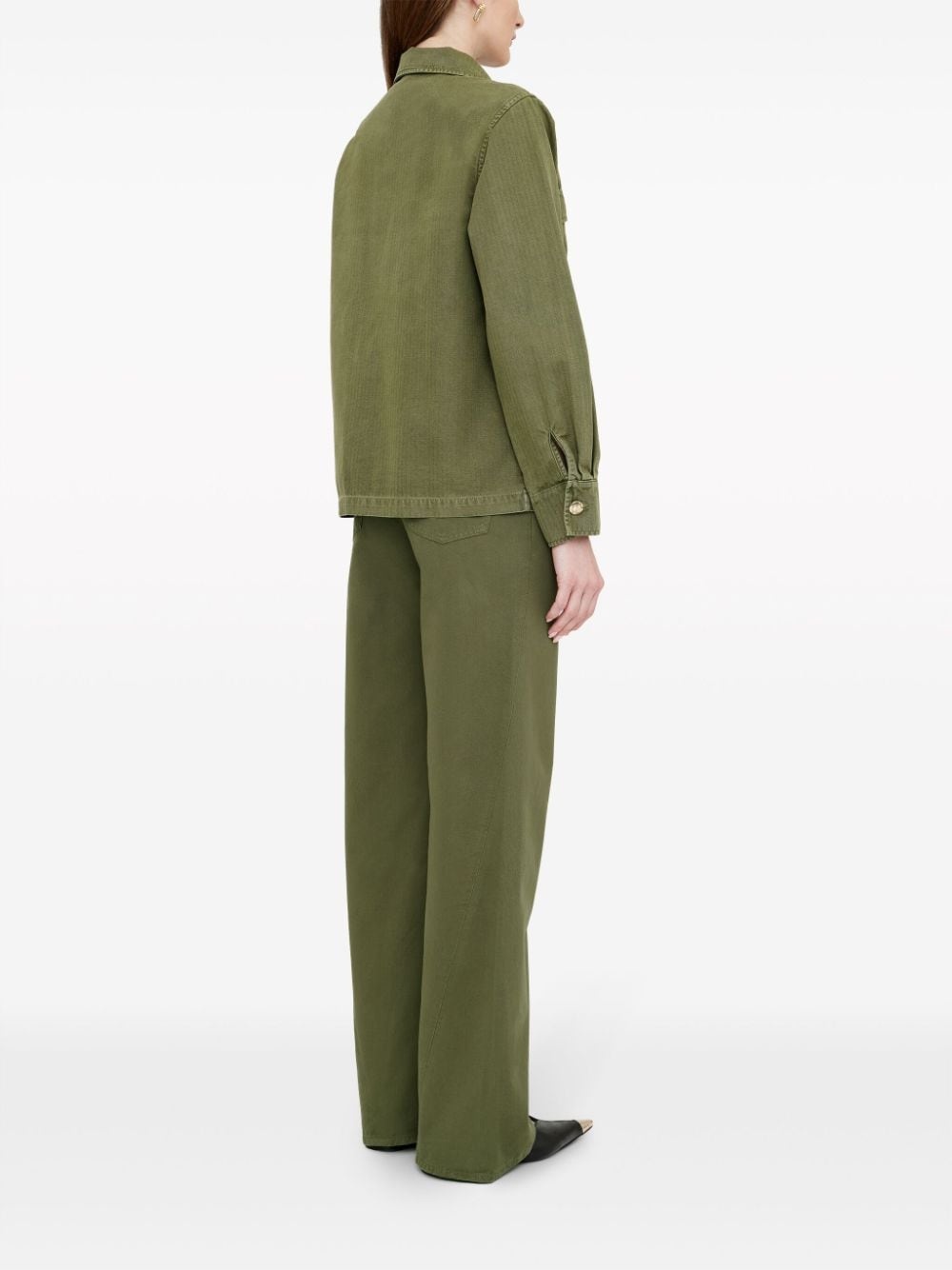 Briley curved-seam twill trousers - 3