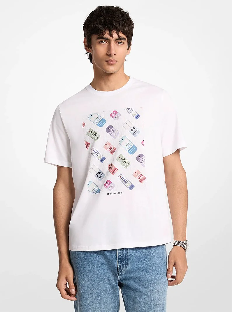 Graphic Logo Cotton T-Shirt - 1