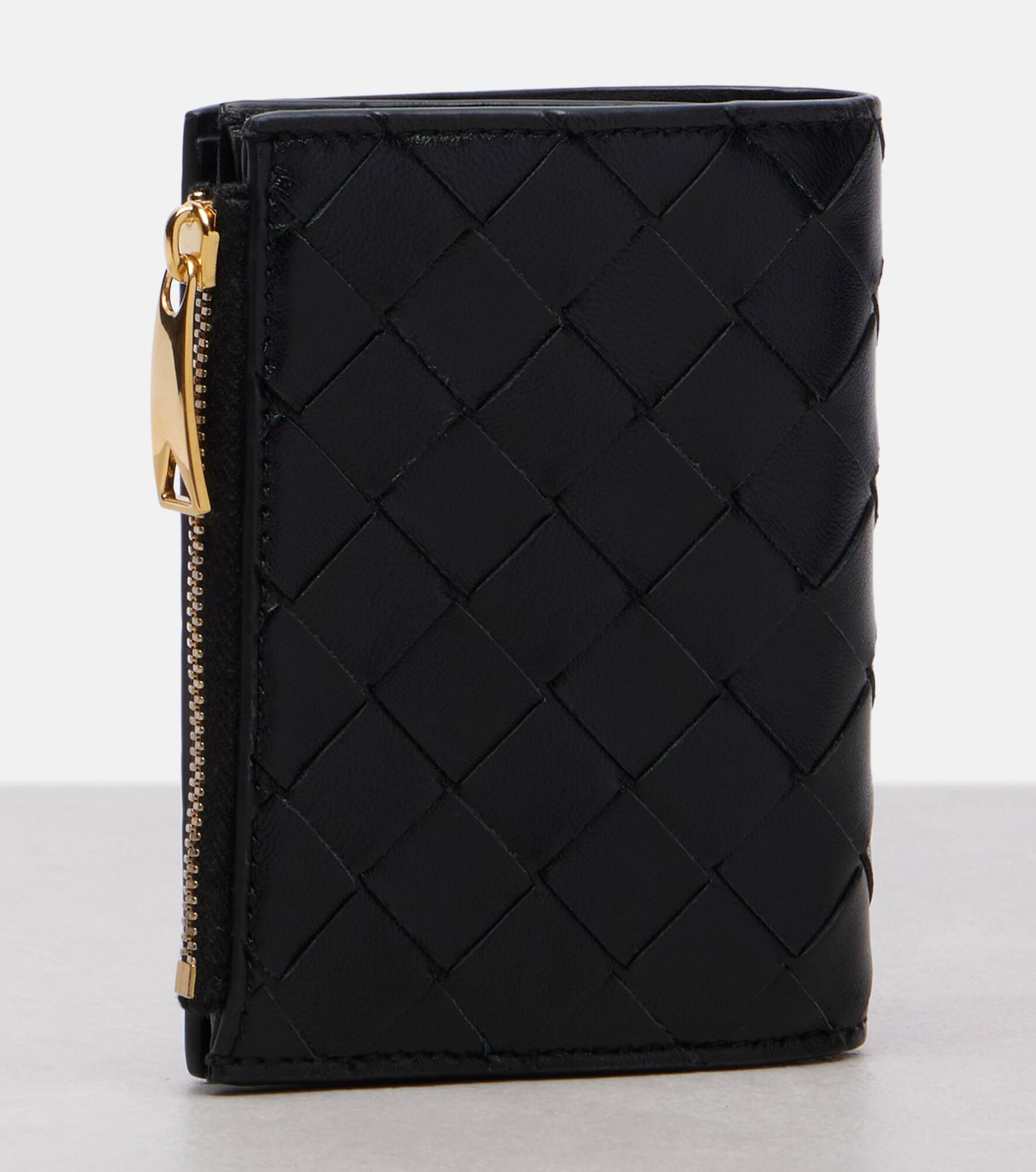 Intrecciato leather bifold wallet - 3