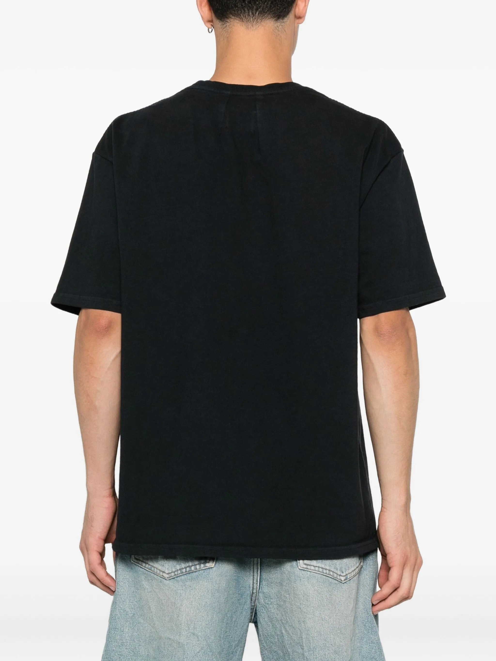 crest-print cotton T-shirt - 3