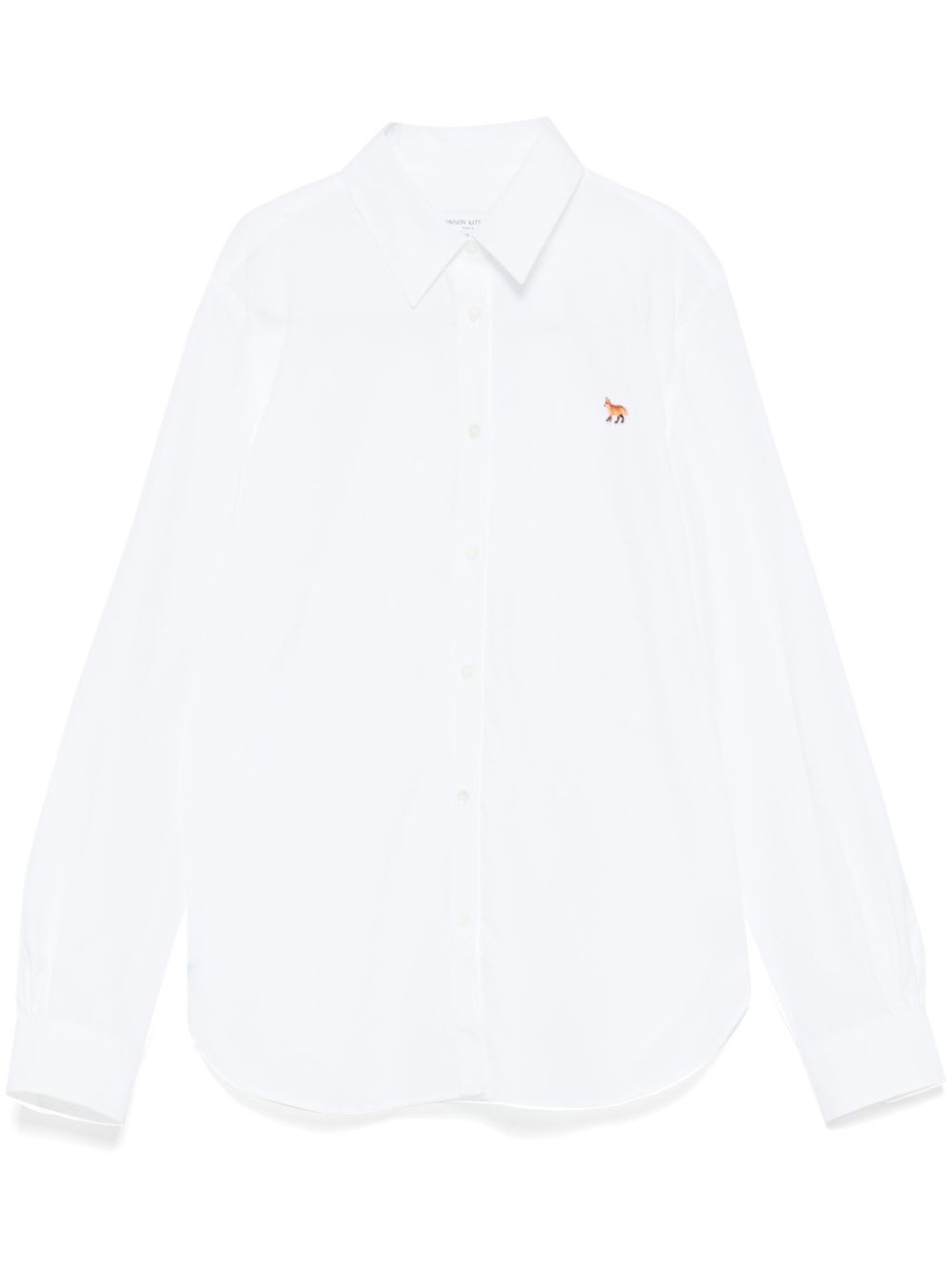 baby fox patch cotton classic shirt - 1