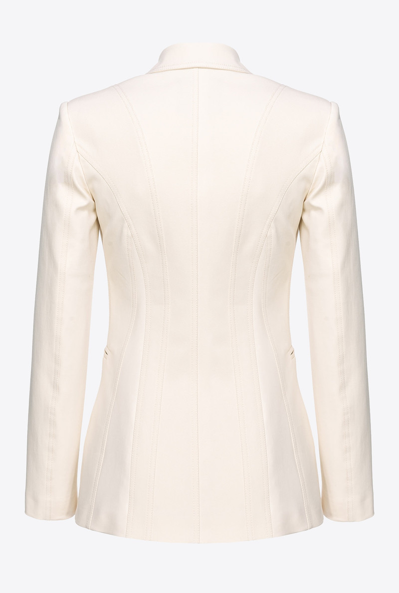 DUAL-FABRIC SINGLE-BREASTED BLAZER 5