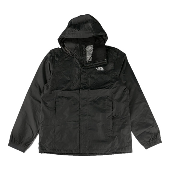 Men's THE NORTH FACE Mens Resolve 2 Jackt Windproof waterproof Breathable Jacket Black NF0A2VD5KX7 - 1