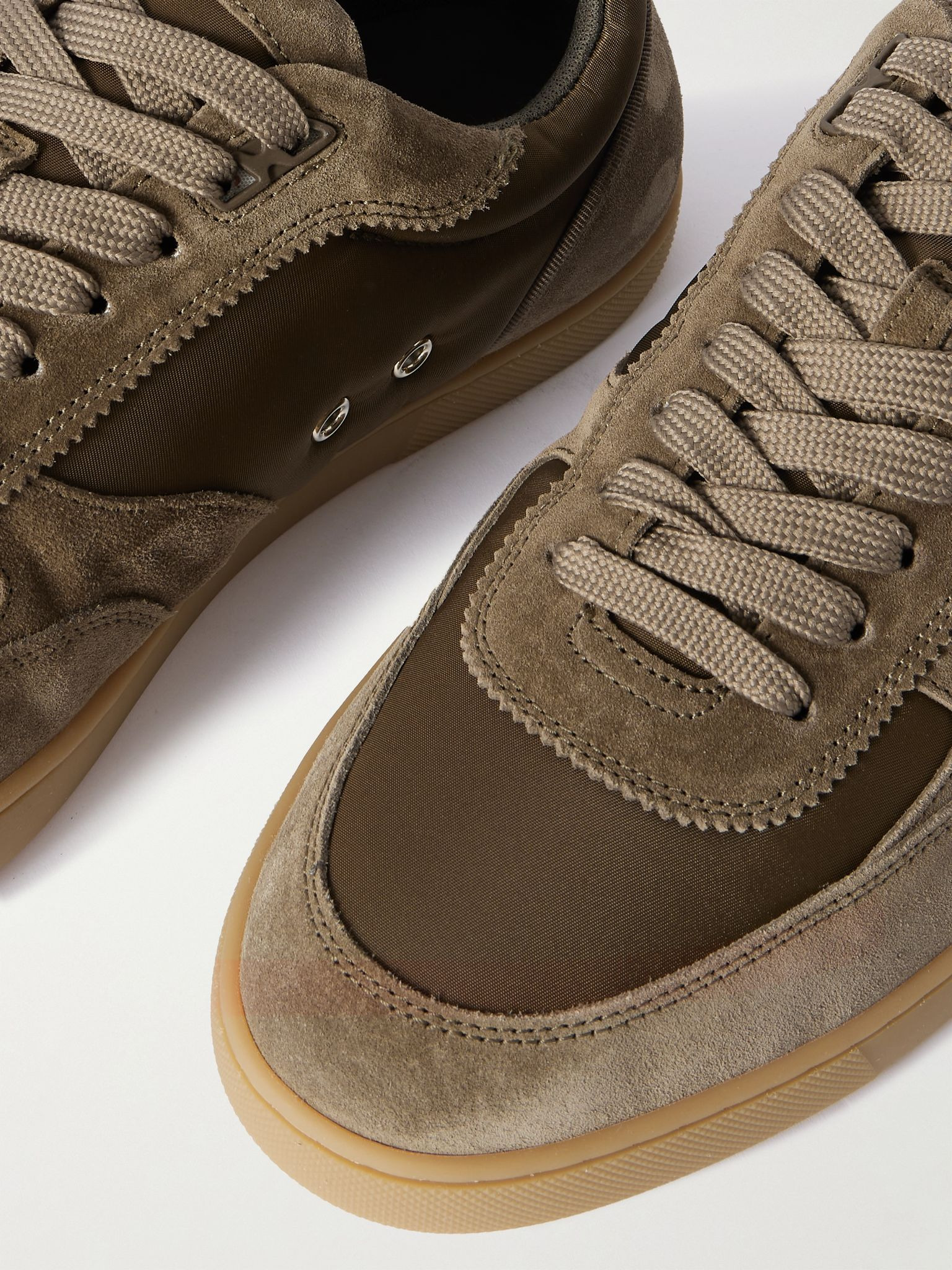 Tutti Rui Suede and Shell Sneakers Brown - 5