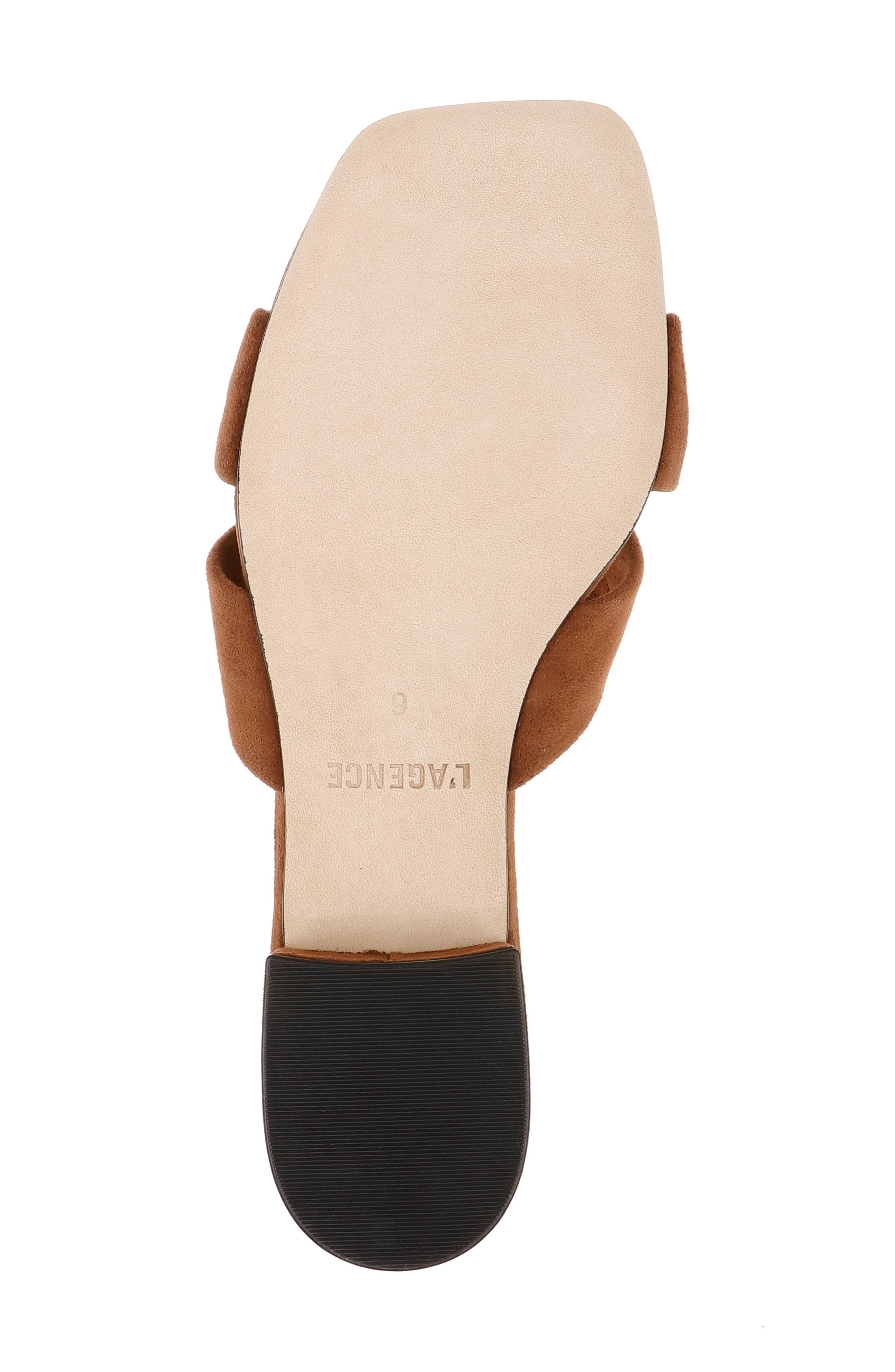 L'AGENCE Lea Slide Sandal in Buckskin Suede at Nordstrom - 6