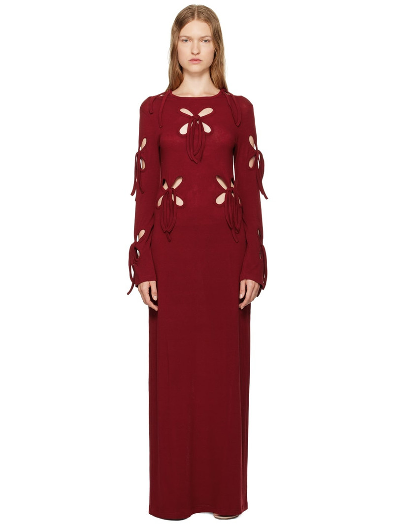 Red Petal Maxi Dress 1