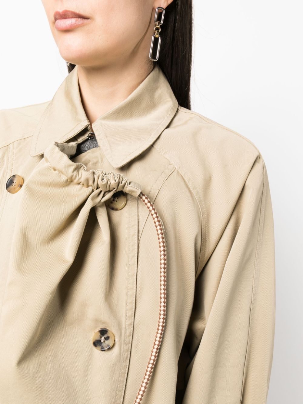 Dusika double-breasted trench coat - 5