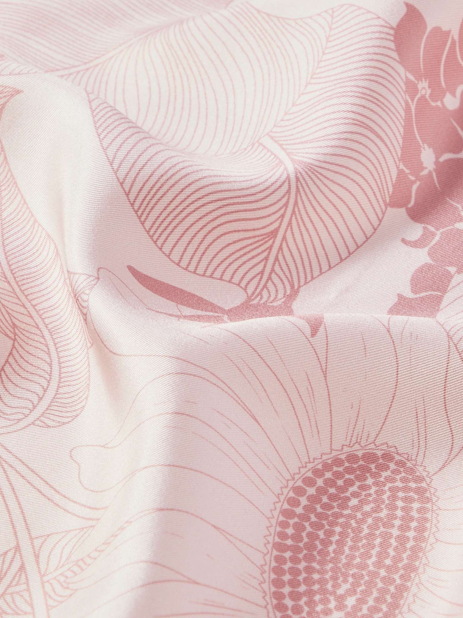 Floral-Print Silk-Twill Pocket Square - 3