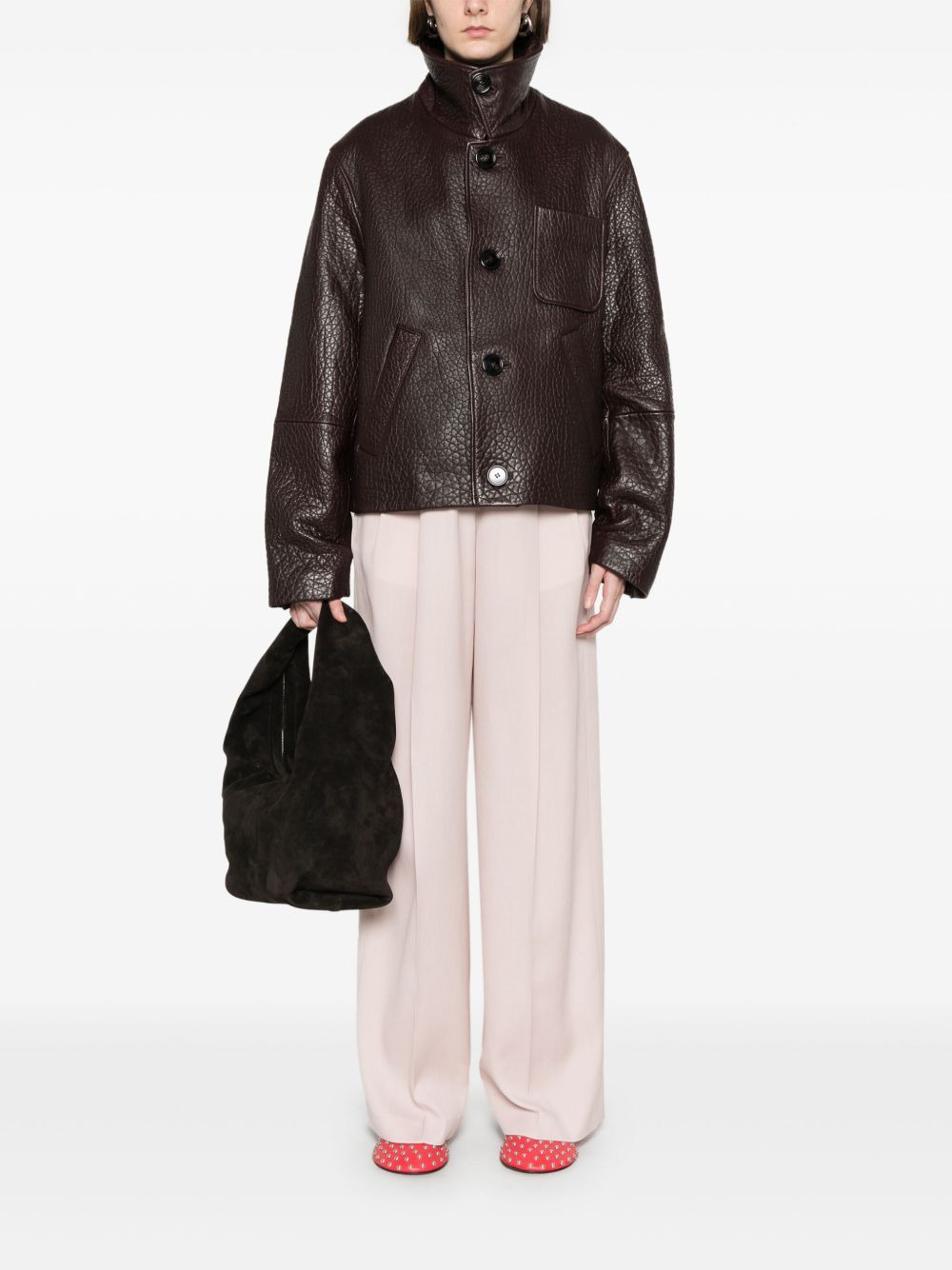 Ami Paris Women Leather Jacket - 5