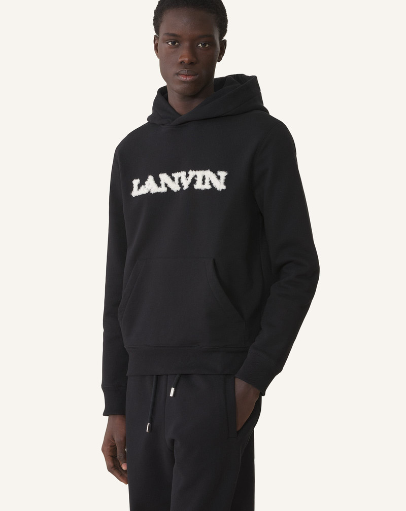 LANVIN SHEARLING COTTON HOODIE 3