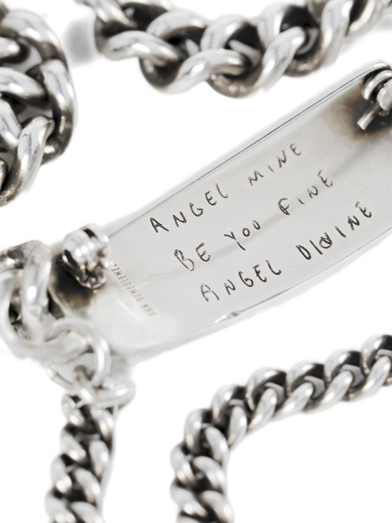engraved-plaque silver bracelet 3