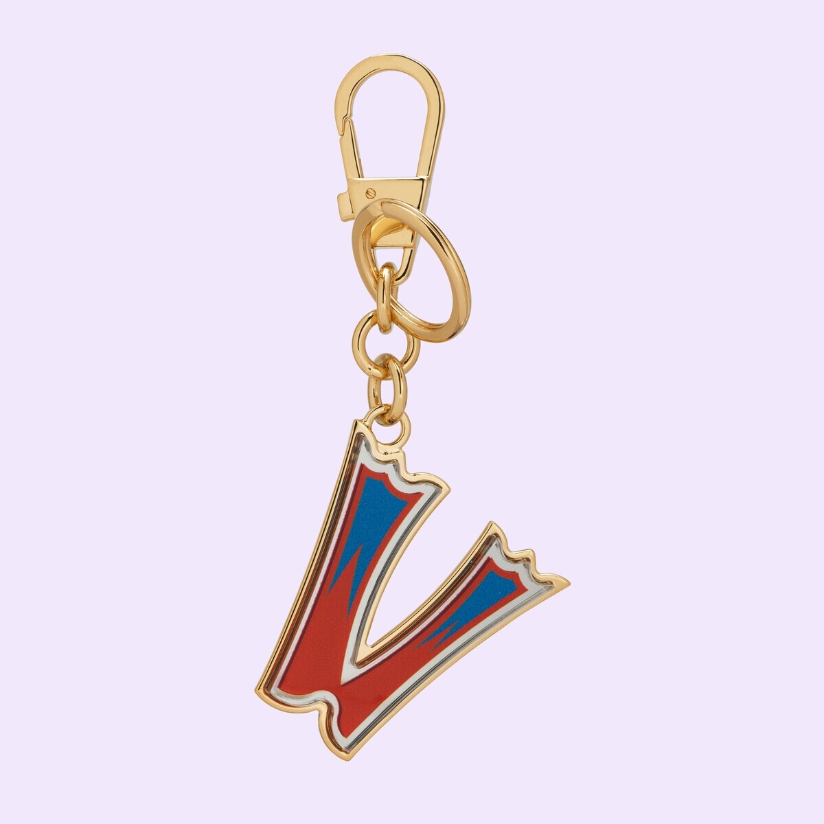 Letter V Plexiglas keychain - 1