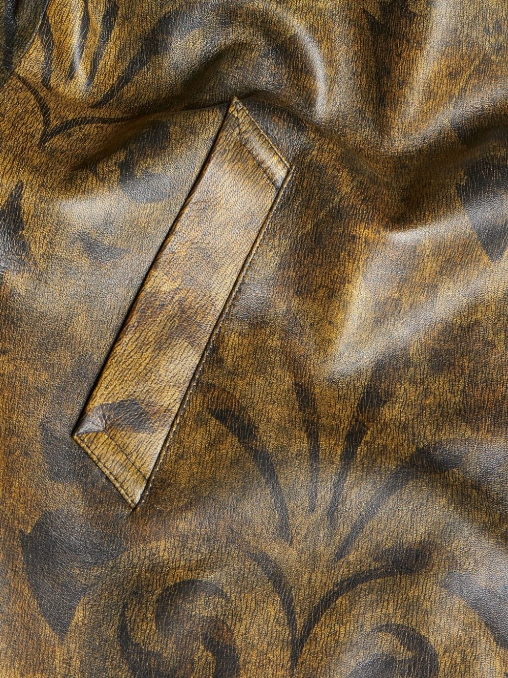 printed leather jacket - 5