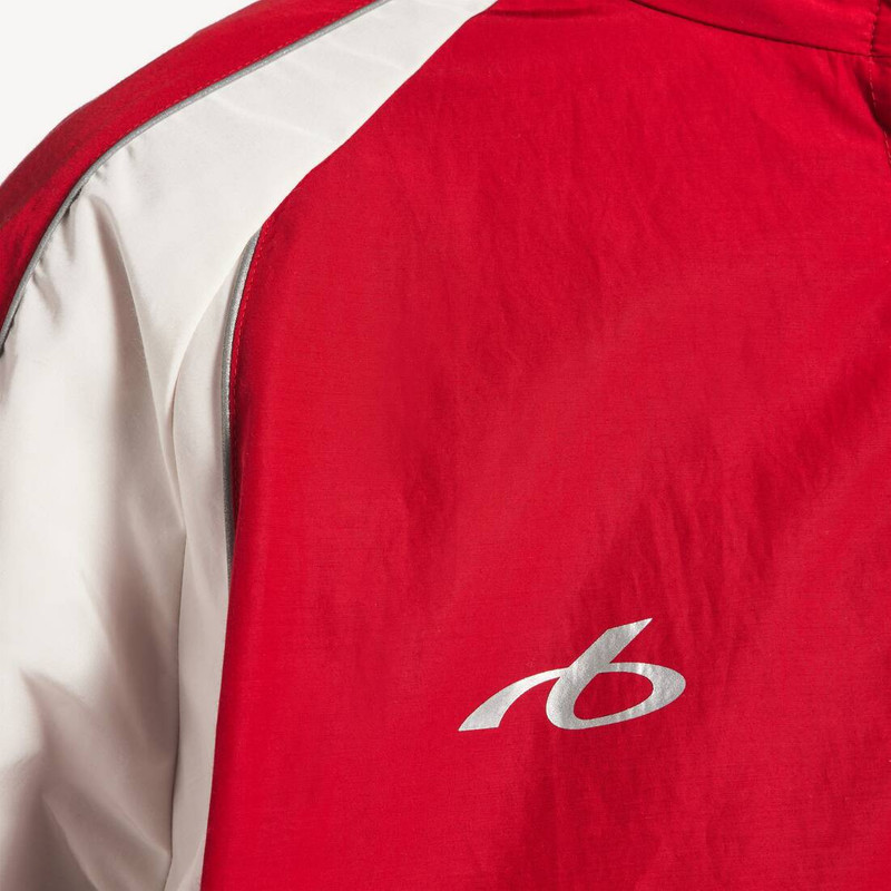 Men's Soccer Tracksuit Jacket in Lipstick Red 6