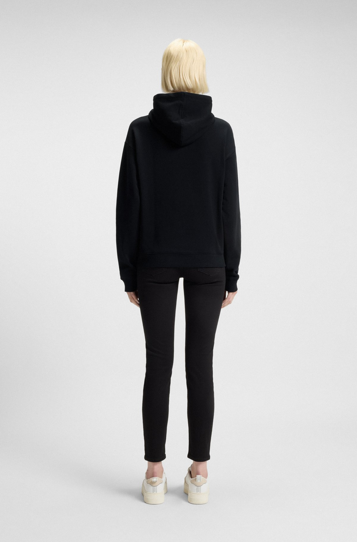 COTTON-TERRY HOODIE WITH STACKED LOGO EMBROIDERY - 4