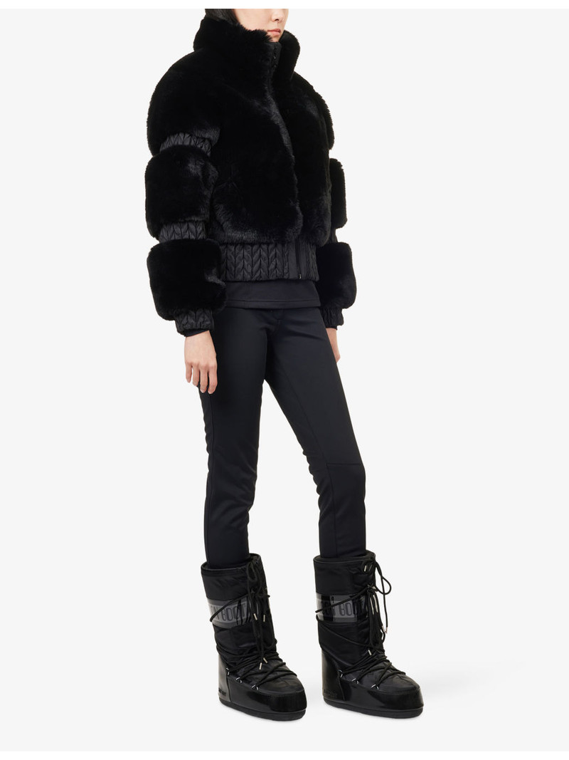GOLDBERGH Furry High-Neck Faux-Fur Ski Jacket outlook