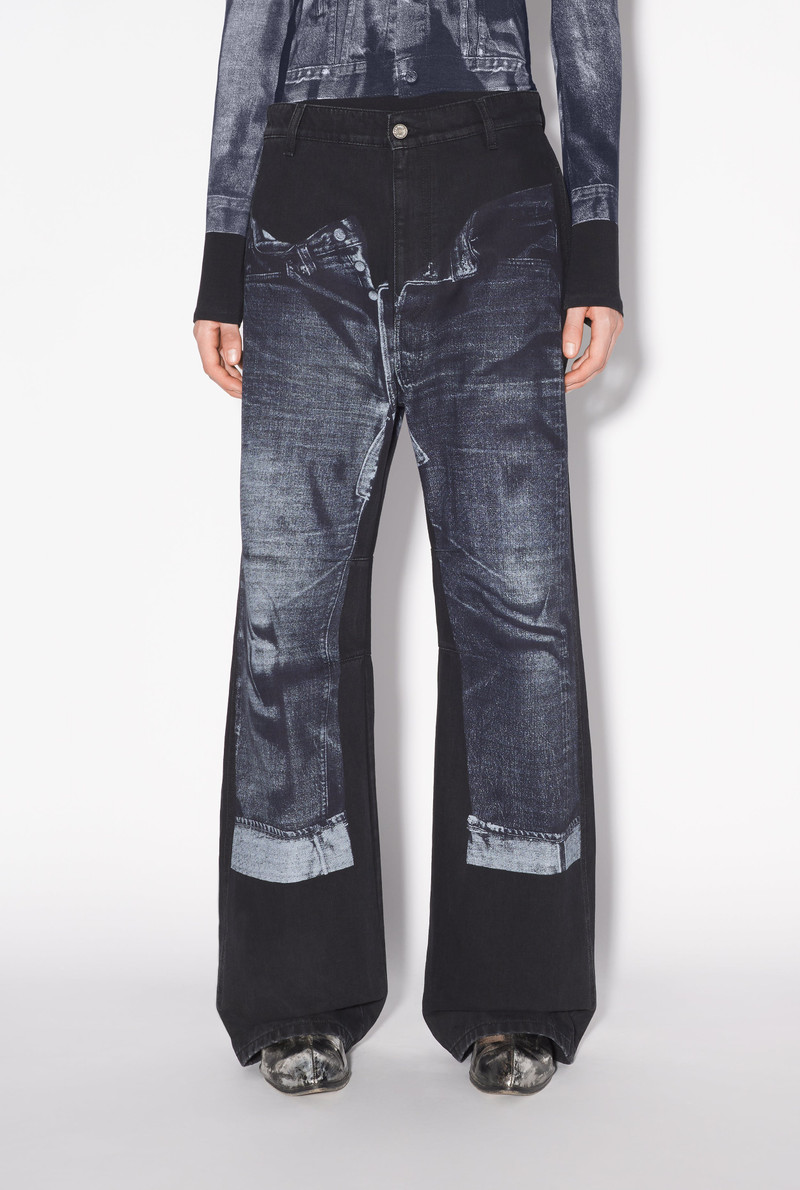 Jean Paul Gaultier THE BLACK TROMPE L’OEIL DENIM JEANS FOR HIM outlook