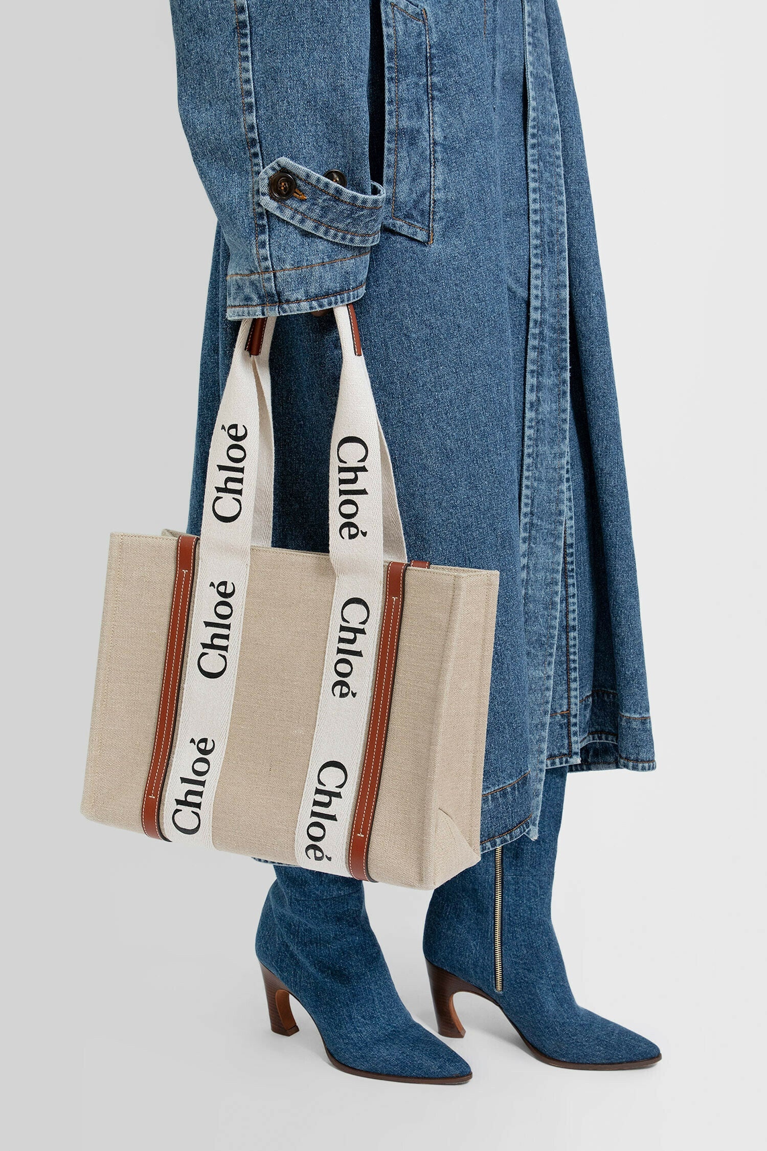 CHLOÉ WOMAN BEIGE TOTE BAGS - 5