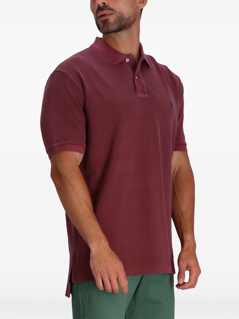 logo-embroidered cotton polo shirt 3