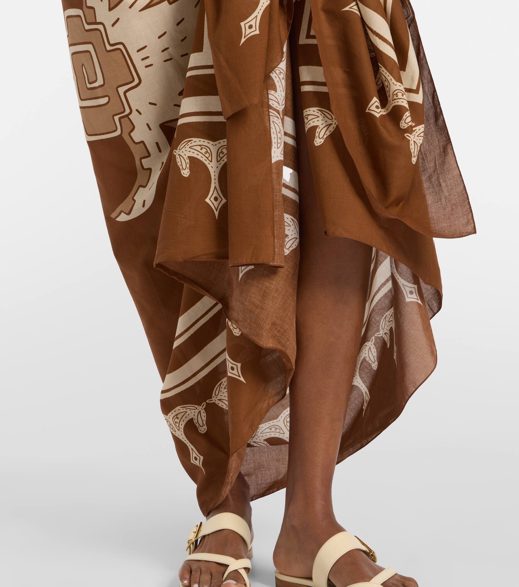 Cotton printed beach cover-up - 5