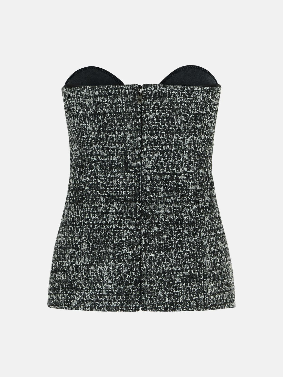 TWO-TONE WOOL BLEND TOP - 3