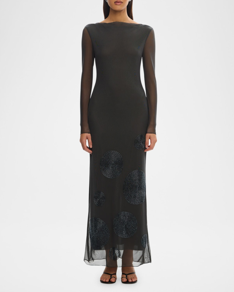 SIGNIFICANT OTHER Chelsea Beaded Maxi Dress outlook