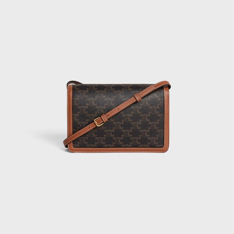 ENVELOPPE BAG in Triomphe Canvas and calfskin 3