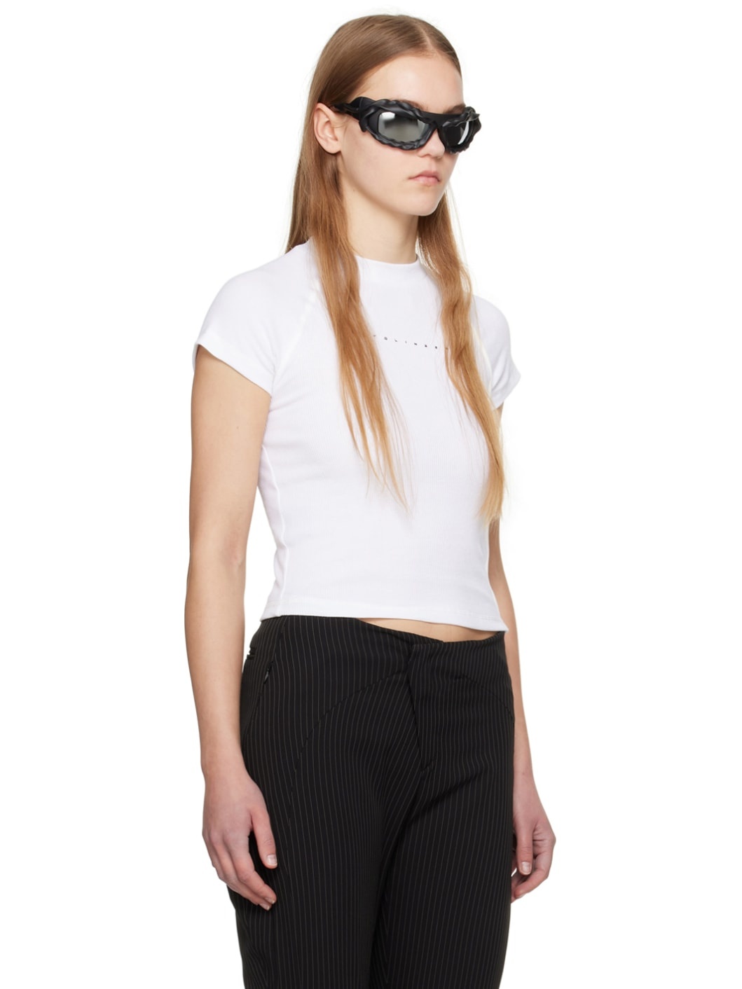 White Deconstructed T-Shirt - 2