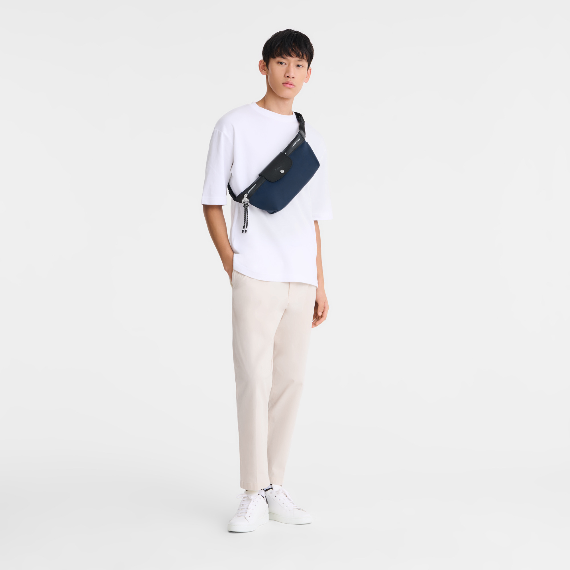 Le Pliage Energy M Belt bag Navy - Canvas - 2