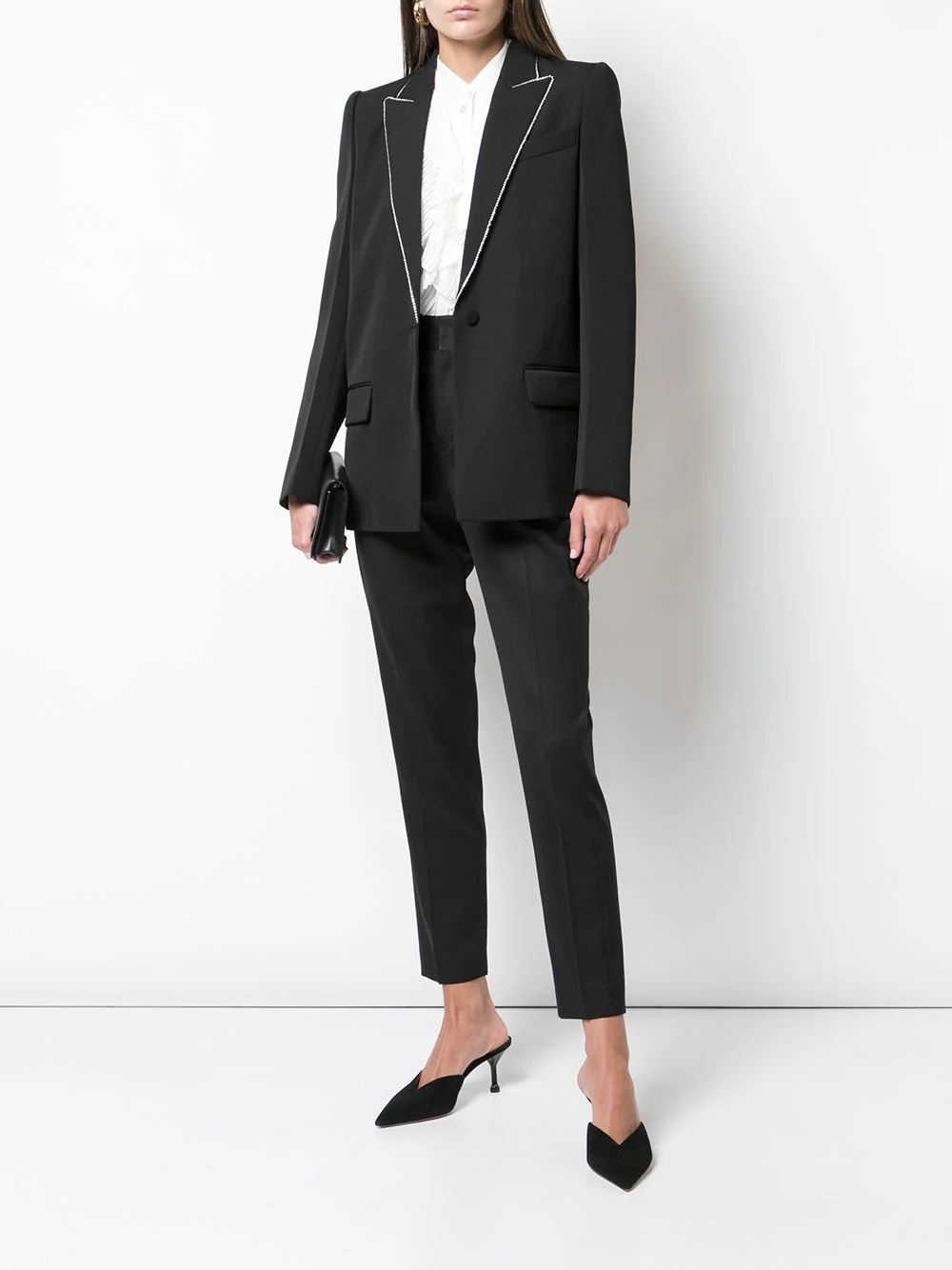 embellished lapel blazer - 2