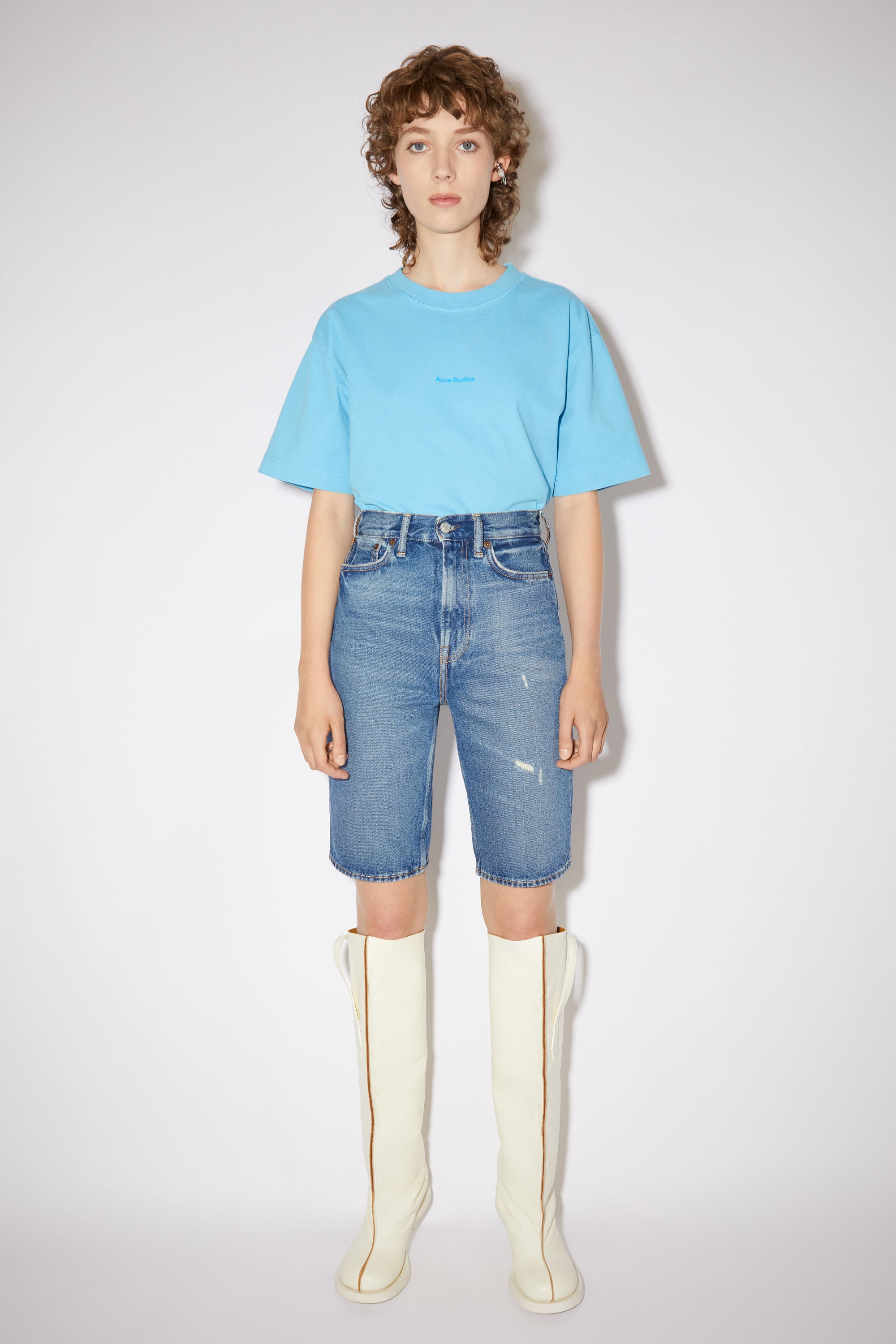 Denim shorts - Mid Blue - 2