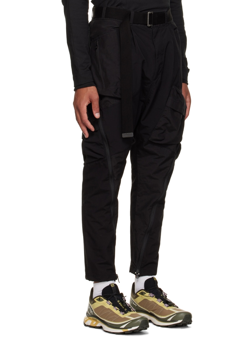 Black Tactical Cargo Pants - 2